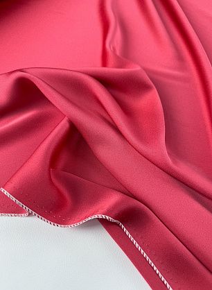 Плательная вискоза+полиэстер (о) коралловая - в интернет-магазине тканей Тессутидея арт. 03-7449