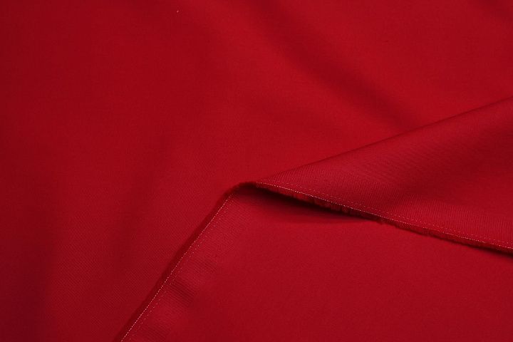 Хлопок стрейч (о) красный - итальянские ткани Тессутидея арт. 01-7610