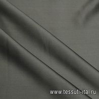 Шелк атлас стрейч (о) темно-серый - итальянские ткани Тессутидея арт. 10-4579