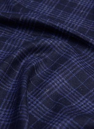 Костюмная (н) сине-голубая клетка - в интернет-магазине тканей Тессутидея арт. 05-3793