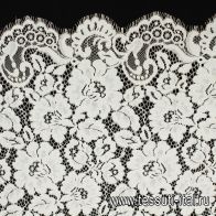 Кружевное полотно (о) белое  - итальянские ткани Тессутидея арт. 03-6985