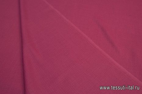 Плательная фактурная (о) брусничная - итальянские ткани Тессутидея арт. 05-3674