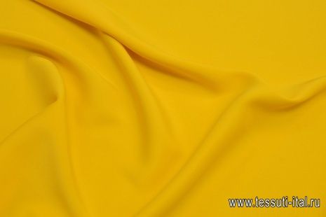 Плательная стрейч (о) ярко-желтая - итальянские ткани Тессутидея арт. 03-6621