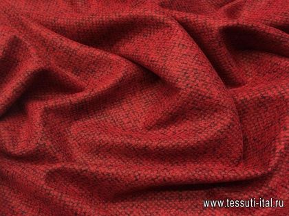 Костюмная (н) красно-черная - итальянские ткани Тессутидея арт. 05-2768