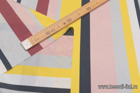 Тафта (н) разноцветная полоска - итальянские ткани Тессутидея арт. 03-6780