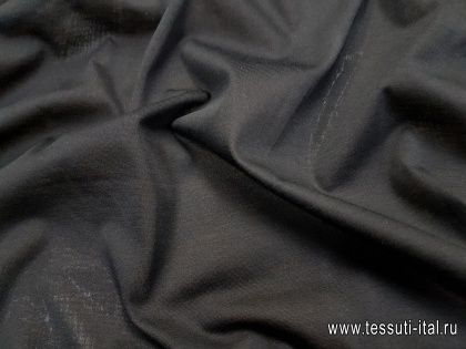 Трикотаж мерсерезированный хлопок (о) черный - итальянские ткани Тессутидея арт. 12-1040