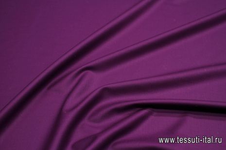 Костюмная стрейч дабл фэйс (о) темно-сиреневая - итальянские ткани Тессутидея арт. 05-4445