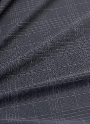 Трикотаж вискоза (о) серая клетка - в интернет-магазине тканей Тессутидея арт. 14-1629