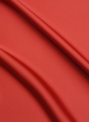 Плательный атлас стрейч (о) красно-коралловый - в интернет-магазине тканей Тессутидея арт. 03-7410