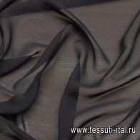 Шифон (о) черный - итальянские ткани Тессутидея арт. 10-3001