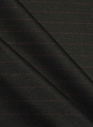 Костюмная шерсть (н) красная полоска на темно-сером - в интернет-магазине тканей Тессутидея арт. 05-5030