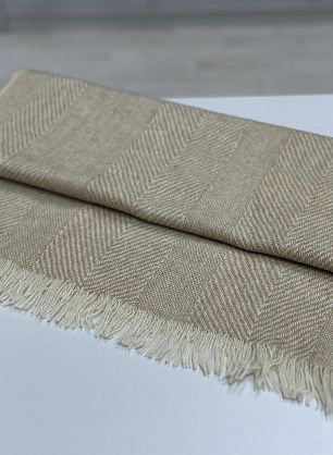 Кашемир купон-палантин бежевый 165*48см - в интернет-магазине тканей Тессутидея арт. F-6479