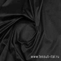Шелк шантунг (о) черный - итальянские ткани Тессутидея арт. 10-3856