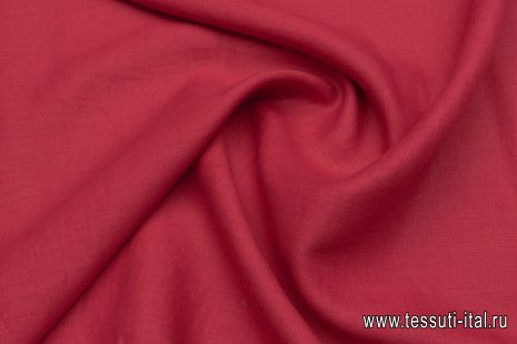 Лен (о) малиновый - итальянские ткани Тессутидея арт. 16-0791