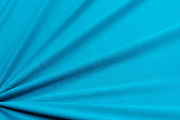 Трикотаж вискоза (о) ярко-бирюзовый - итальянские ткани Тессутидея арт. 14-1638