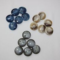 Пуговица пластик на ножке двухцветнаяв ассортименте d-28mm  - итальянские ткани Тессутидея арт. F-2551