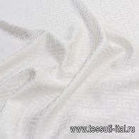 Плательная вискоза (о) белая в стиле Balmain - итальянские ткани Тессутидея арт. 04-1440