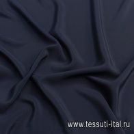 Крепдешин (о) темно-синий - итальянские ткани Тессутидея арт. 10-2622