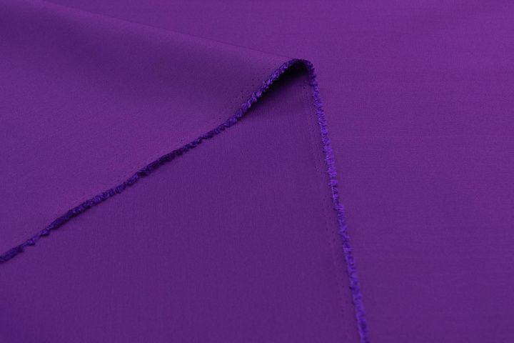 Плательная стрейч (о) темно-сиреневая - итальянские ткани Тессутидея арт. 10-1447