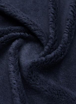 Мех искусственный на трикотажной основе (о) темно-синий - в интернет-магазине тканей Тессутидея арт. 06-0141