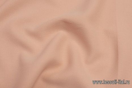 Костюмная креп двухслойная (о) персиковая в стиле Scervino - итальянские ткани Тессутидея арт. 05-4127