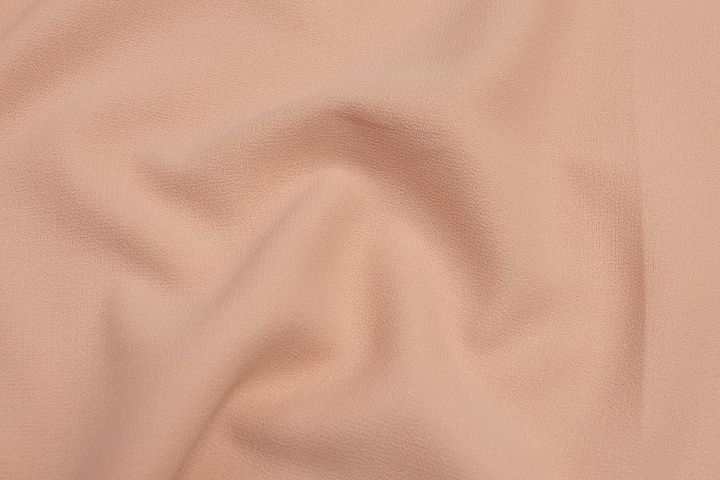 Костюмная креп двухслойная (о) персиковая в стиле Scervino - итальянские ткани Тессутидея арт. 05-4127