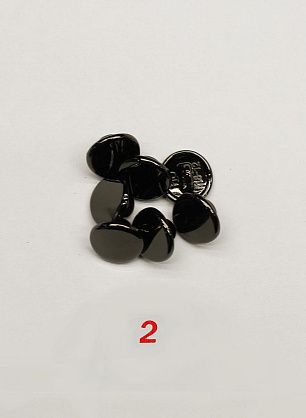 Пуговица металл золото, серебро, никель на ножке d-11мм  - в интернет-магазине тканей Тессутидея арт. F-6640