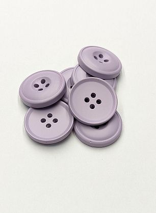 Пуговица пластик 4 прокола d-23мм светло-сиреневая - в интернет-магазине тканей Тессутидея арт. F-6111