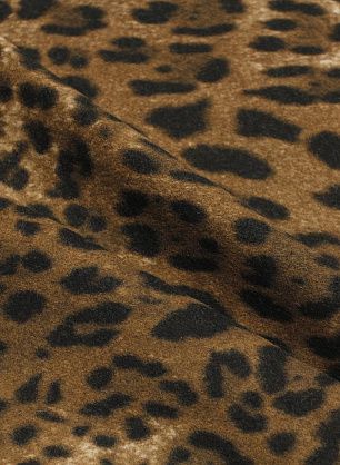 Пальтовая двухслойная (н) коричневый хищный принт - в интернет-магазине тканей Тессутидея арт. 09-2125