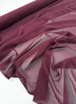 Шифон (о) темно-бордовый - в интернет-магазине тканей Тессутидея арт. 10-4985