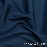 Крепдешин стрейч (о) синий - итальянские ткани Тессутидея арт. 10-2055
