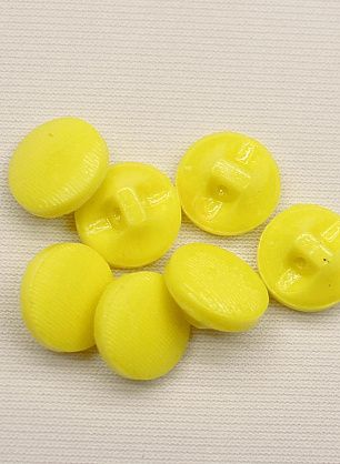 Пуговица стеклянная на ножке d-11мм ярко-желтая - в интернет-магазине тканей Тессутидея арт. F-6603