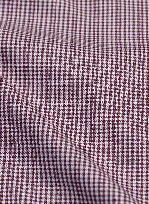 Хлопок стрейч (н) бело-бордовая клетка - в интернет-магазине тканей Тессутидея арт. 01-6268