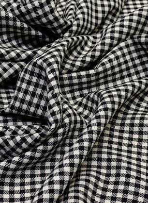 Костюмная (н) черно-белая клетка - в интернет-магазине тканей Тессутидея арт. 05-3236