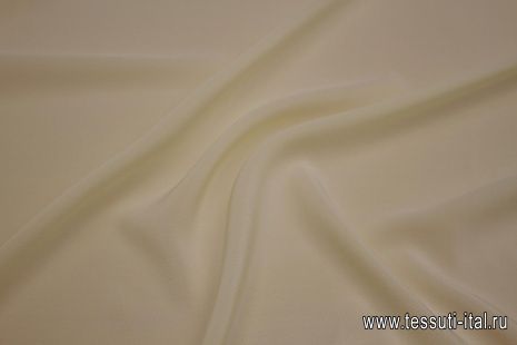 Крепдешин 120 г/м (о) молочный  - итальянские ткани Тессутидея арт. 10-3155