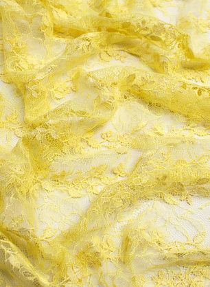 Кружевное полотно (о) желтое в стиле Valentino - в интернет-магазине тканей Тессутидея арт. 03-6101