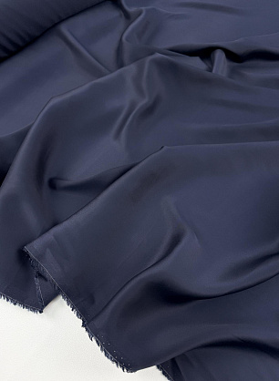 Подкладочная вискоза стрейч (о) темно-синяя - в интернет-магазине тканей Тессутидея арт. 08-1685