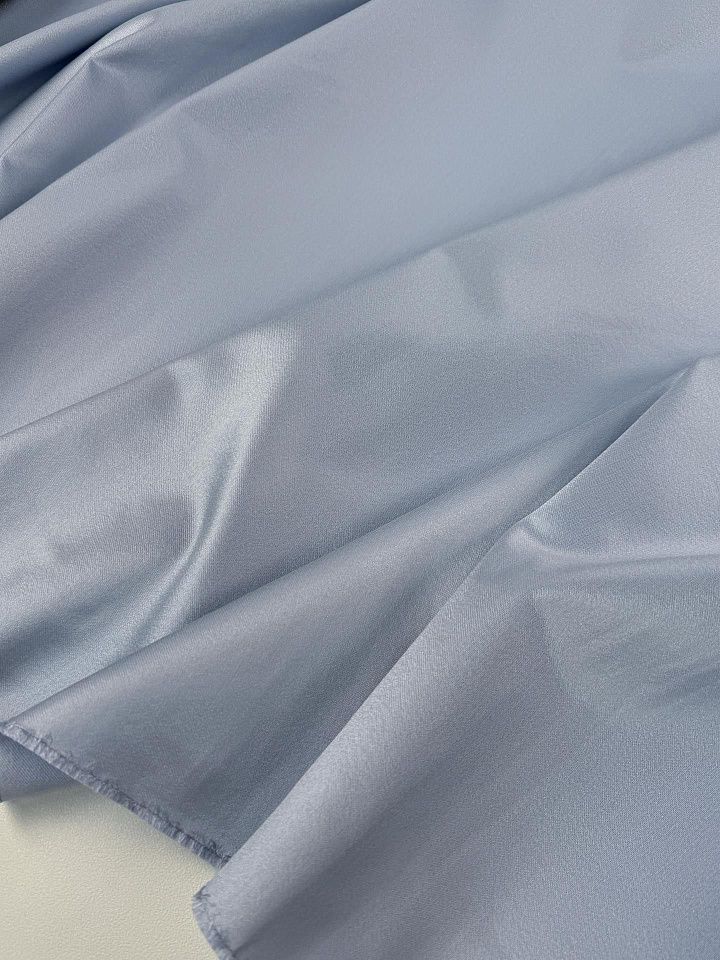 Плательная дюшес шелк+шерсть (о) голубая - итальянские ткани Тессутидея арт. 10-4855