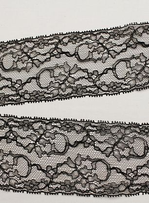 Кружево (о) черное ш-6,5см - в интернет-магазине тканей Тессутидея арт. 03-7142