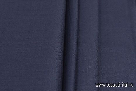 Костюмная стрейч (о) темно-синяя - итальянские ткани Тессутидея арт. 05-4244