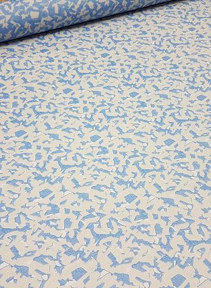 Жаккард (н) бежево-голубой орнамент  - в интернет-магазине тканей Тессутидея арт. 03-4105