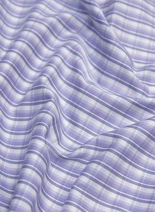 Сорочечная (н) бело-сиреневая клетка  - в интернет-магазине тканей Тессутидея арт. 01-5972