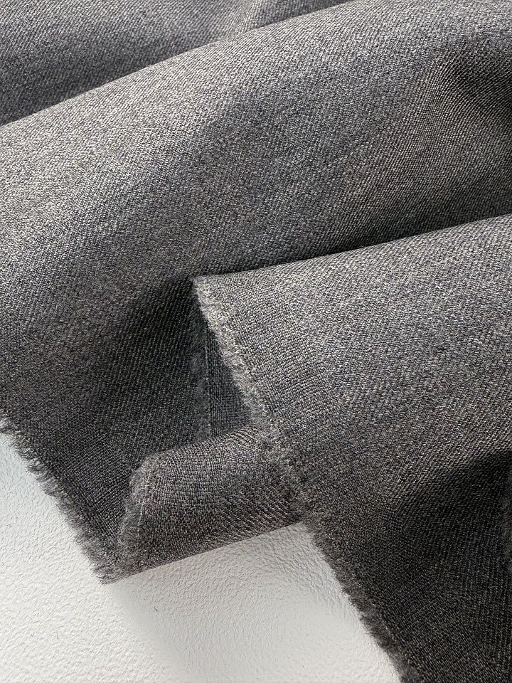 Костюмная шерсть (о) серая - итальянские ткани Тессутидея арт. 05-5150