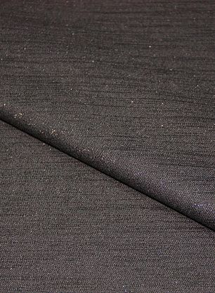 Плательная стрейч double (н) черная с люрексом ш-150см - в интернет-магазине тканей Тессутидея арт. 17-0714