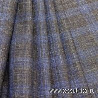 Костюмная (н) коричнево-голубая клетка - итальянские ткани Тессутидея арт. 05-3275