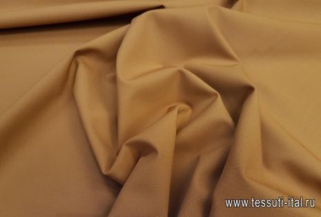 Костюмная стрейч(о) светло-коричневая - итальянские ткани Тессутидея арт. 05-3301