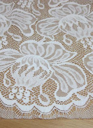 Кружево (о) белое ш-90см Solstiss - в интернет-магазине тканей Тессутидея арт. 03-3276