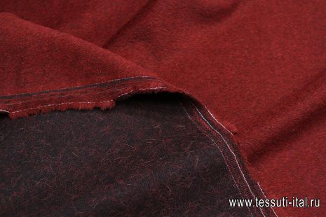 Пальтовая (о) бордовая - итальянские ткани Тессутидея арт. 09-2038