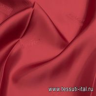 Подкладочная диагональ (о) красная - итальянские ткани Тессутидея арт. 08-1260