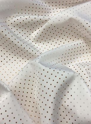 Подкладочная (о) белая перфорированная - в интернет-магазине тканей Тессутидея арт. 07-1097